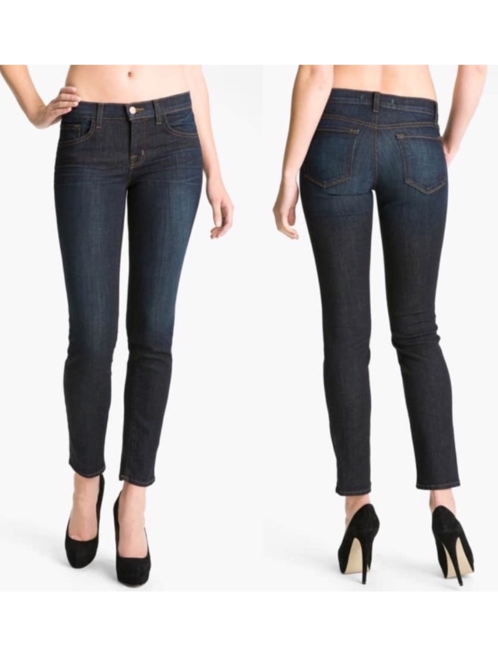 J Brand 810 Skinny Leg Jeans Size 27 Embrace Dark Blue Wash